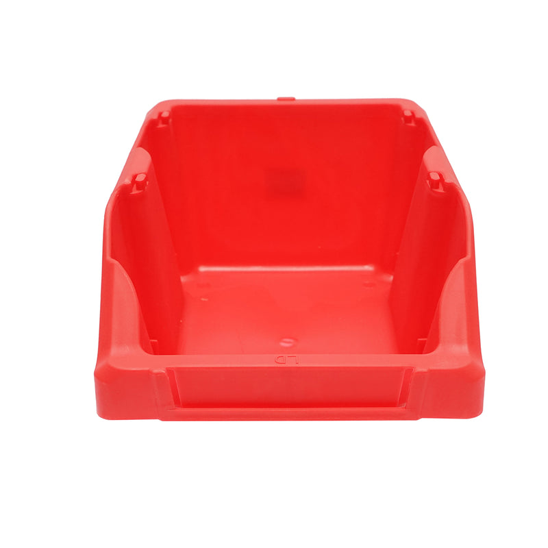 Scatola portaoggetti in plastica rossa, dimensioni 295x195x130 mm