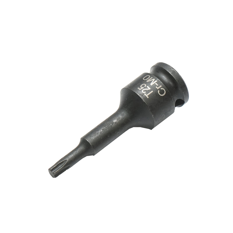 Chiave a bussola a impatto Torx T25, 60 mm, quadrata 3/8 Cr-Mo