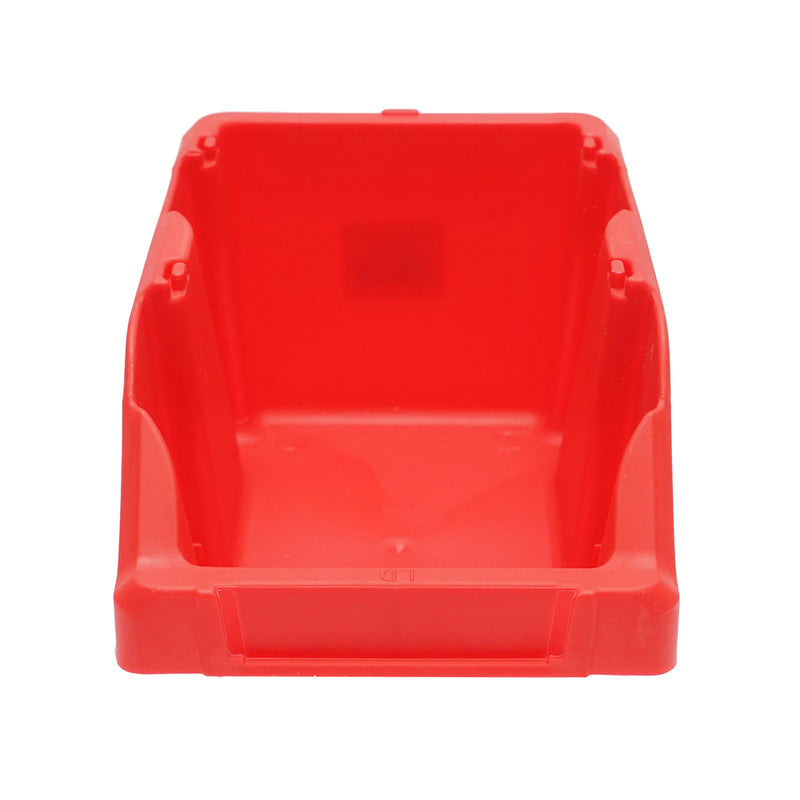 Scatola portaoggetti in plastica rossa, dimensioni 195x125x95 mm