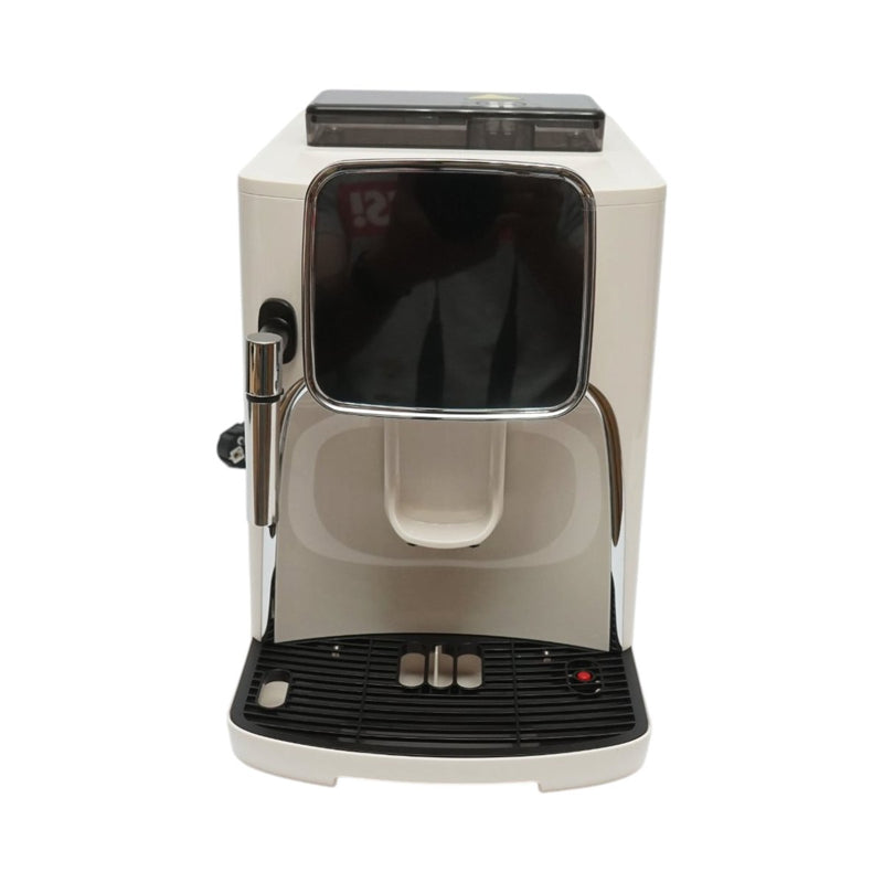 Macchina automatica per caffè espresso in grani con macinacaffè integrato (1450 W, 220 V), pannello di controllo digitale touch, sistema per montare il latte, pressione 19 bar, serbatoio dell'acqua da 1,7 l.