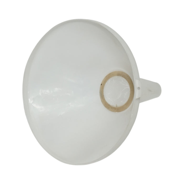 Imbuto in plastica con setaccio 200mm bianco