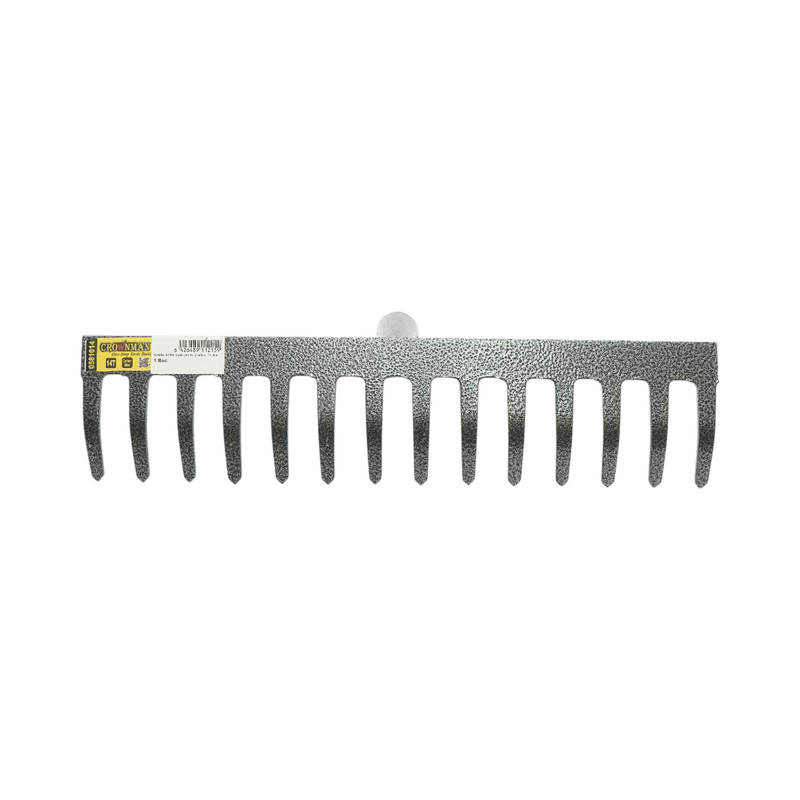 Testa di rastrello Crownman in acciaio a 14 denti, larghezza 340 mm