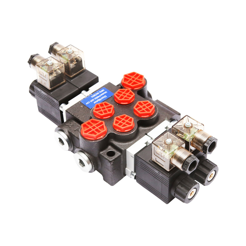 Distributore idraulico elettromagnetico P40 a 2 vie, 12 V Breckner Germany