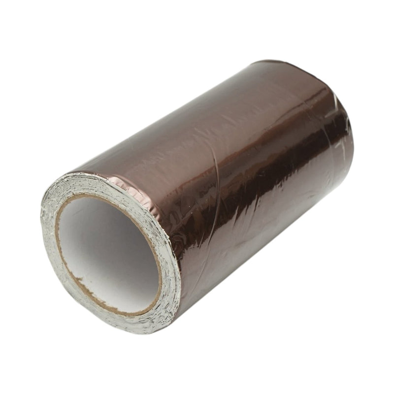 Nastro impermeabilizzante autoadesivo in butile, 200 mm x 5 m, con lamina in alluminio marrone (RAL 8011) Breckner Germany