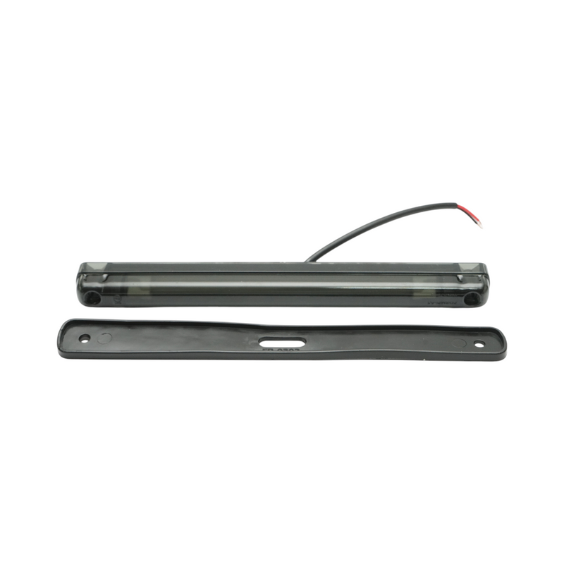 Luce di ingombro a LED 24V per cabina camion, rosso fumé, 6 LED, 240x26x25 mm Breckner Germany