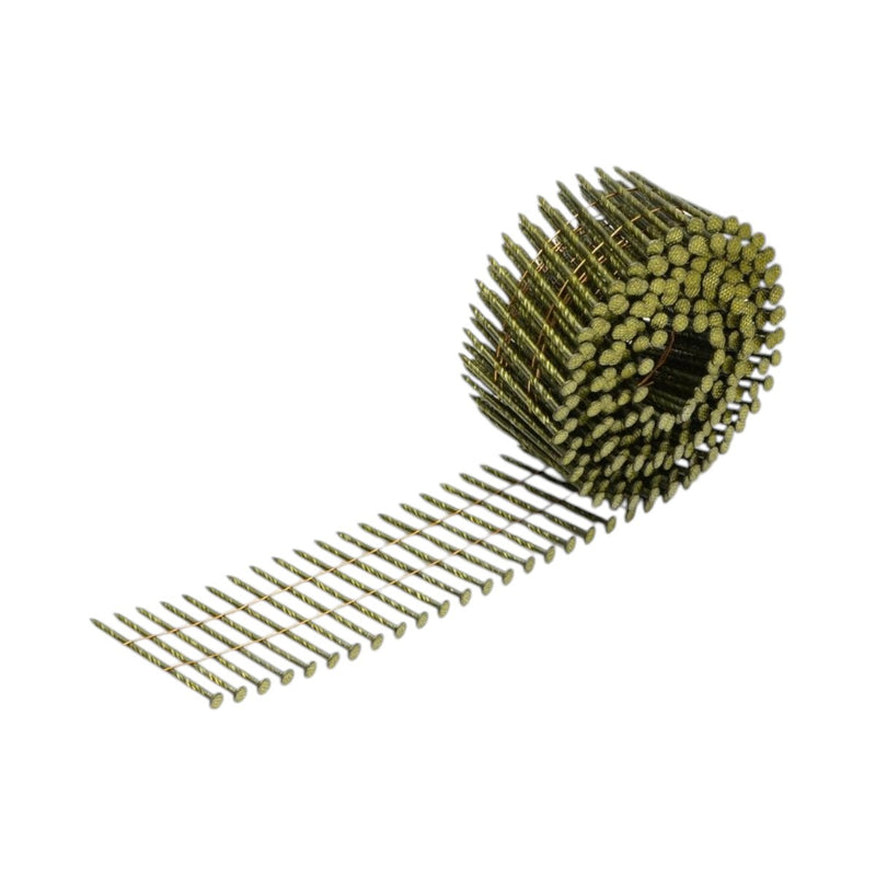 Set di 9.000 chiodi da costruzione assemblati (in bobina), 2,6x57 mm, gambo ad anelli, 300 pezzi/rotolo, 30 rotoli/scatola.
