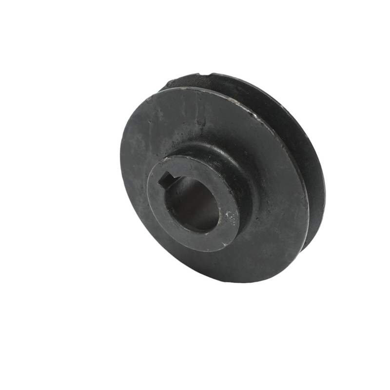 Puleggia a gola singola 85x30 mm per albero da 24 mm con chiavetta