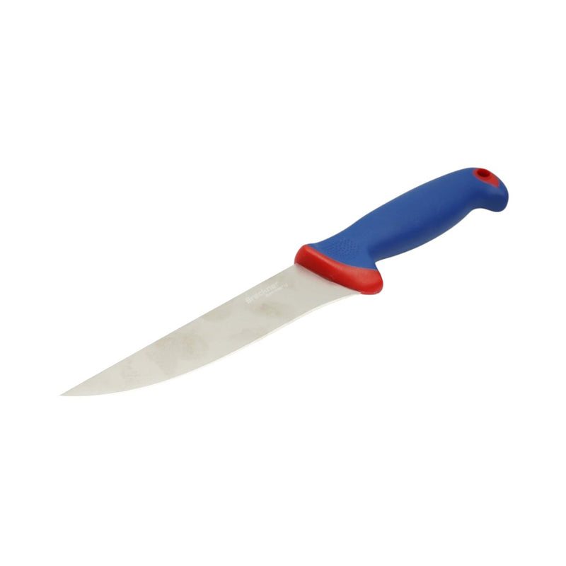 Coltello professionale per disosso da 15 cm, lama in acciaio 5Cr15MoV, manico in nylon blu e rosso. Breckner Germany