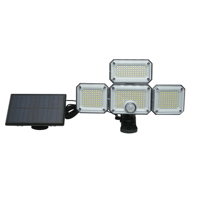 Lampada LED da 8W con pannello solare telecomandato e batteria da 2400mAh, IP65