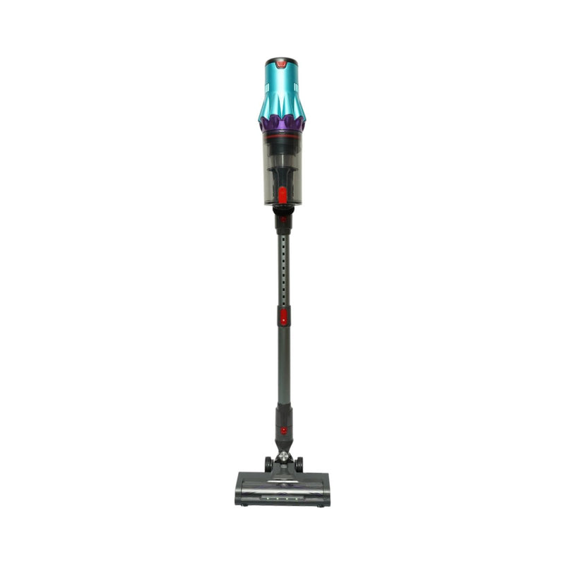 Aspirapolvere a scopa senza fili da 300 W, potenza di aspirazione di 35 kPa, batteria da 2000 mAh, contenitore della polvere da 800 ml, 3 modalità di aspirazione, touchscreen LED, motore brushless, spazzola con illuminazione LED.