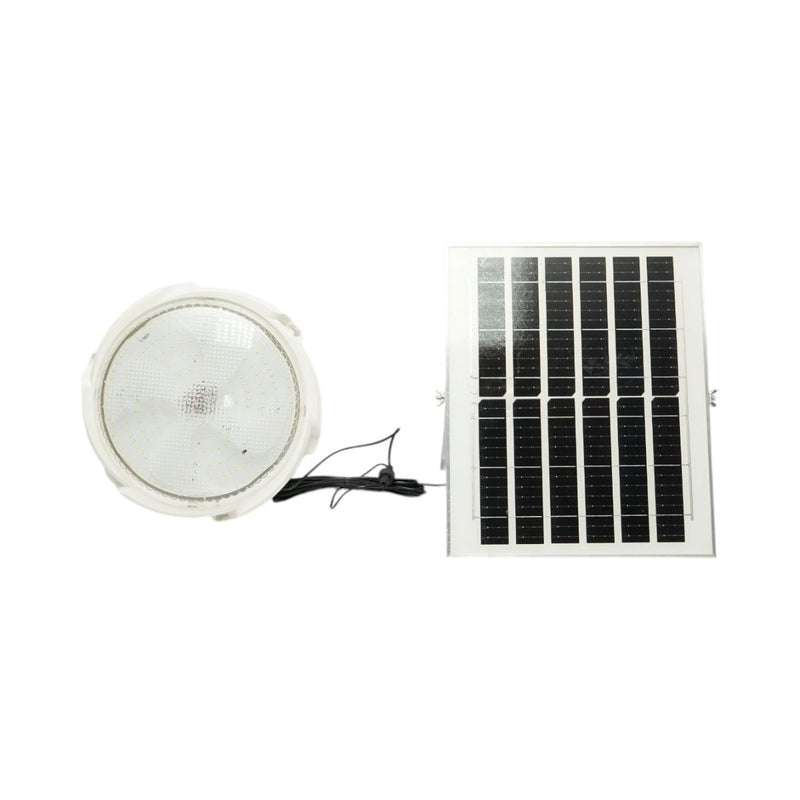 Plafoniera solare a LED da 200 W, 6500 K, con pannello solare da 12 W, batteria LiFePO4 da 5400 mAh, sensore di movimento e telecomando (IP65) Breckner Germany