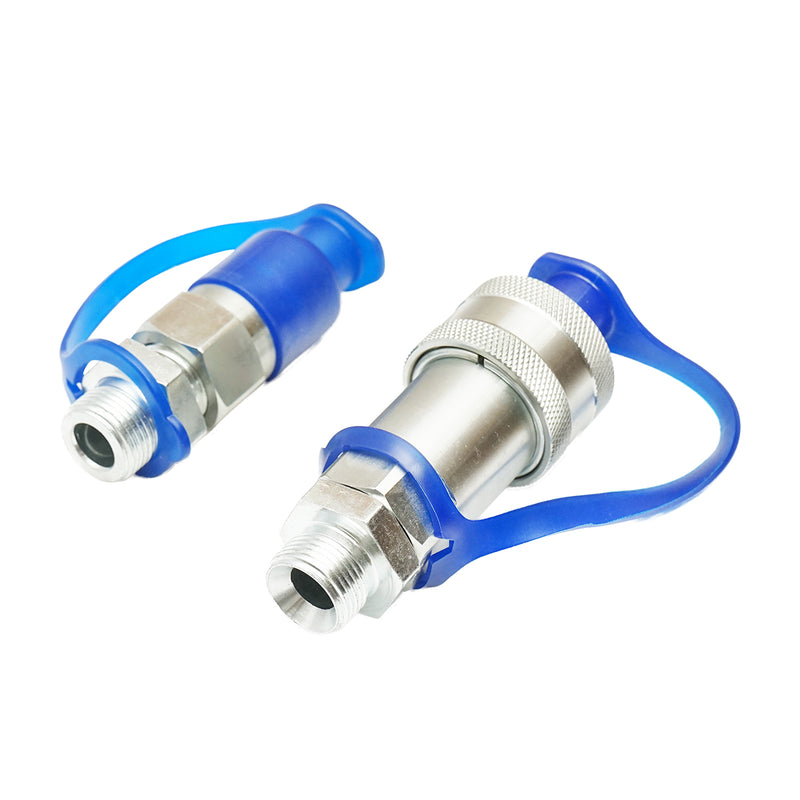 Valvola di passaggio maschio/femmina con tappi di protezione in plastica M20×20