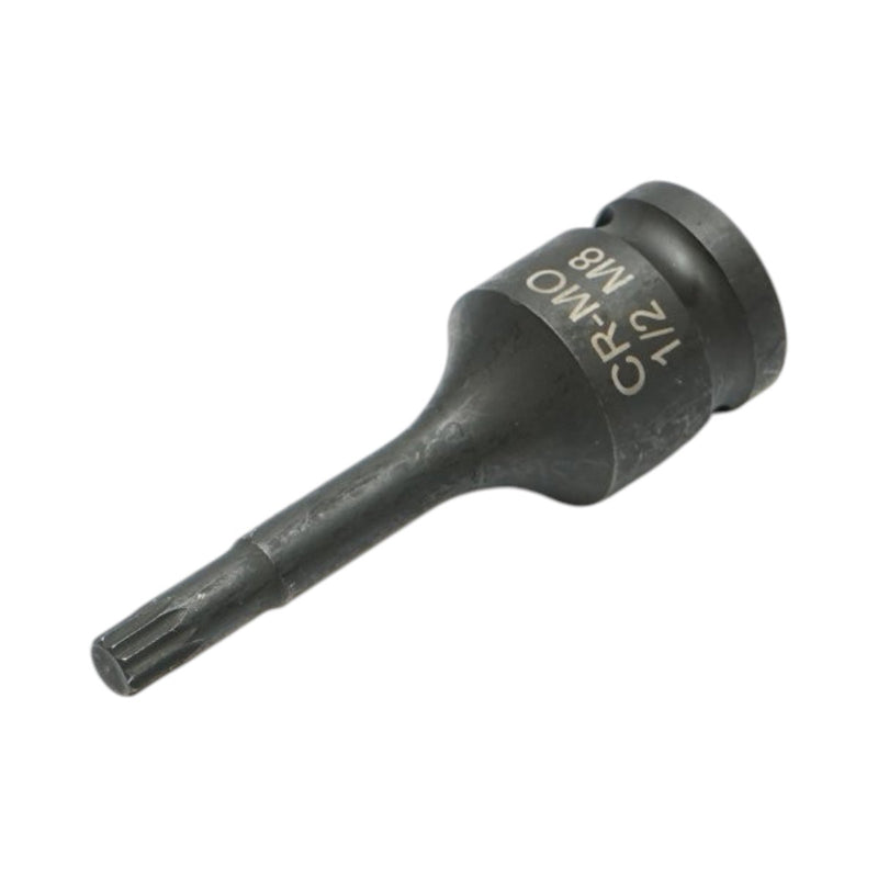 Bussola con inserto Spline M8 per avvitatori a impulsi, 78 mm, attacco quadro da 1/2", Cr-Mo Breckner Germany