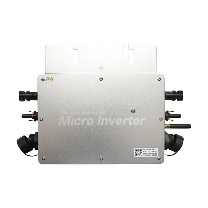 Microinverter per pannelli solari fotovoltaici 800W, 230V, WiFi, IP65, MPPT