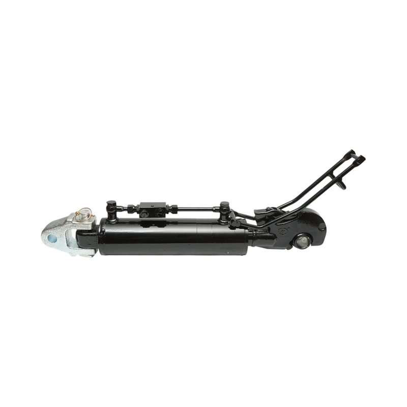 Terzo punto idraulico regolabile 666–906 mm, categoria 3–2, attacco rapido, corsa 240 mm, perni 32/25,4 mm, stelo 50 mm.