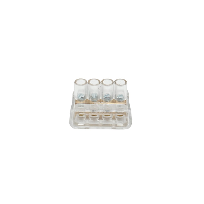Morsettiera di fine stringa 10A 500V, 4 poli 1,5mm Leader