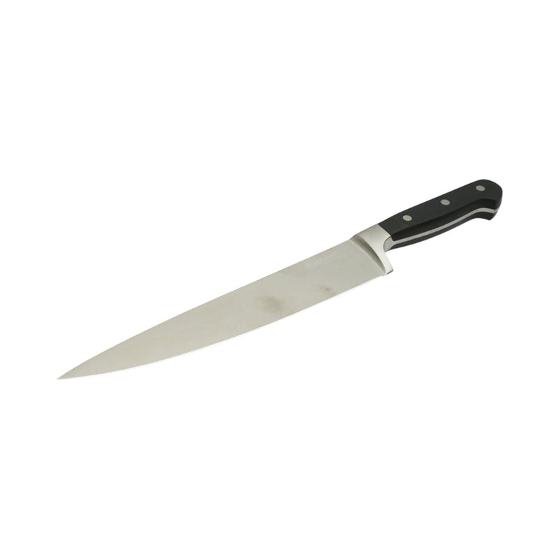 Coltello da chef professionale da 25 cm, lama in acciaio 5Cr15MoV, manico in ABS nero Breckner Germany