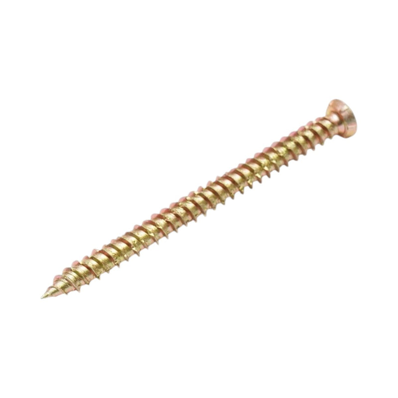 Vite per il fissaggio di serramenti 7,5x92 mm, impronta Torx TX30, acciaio zincato giallo, confezione da 100 pezzi