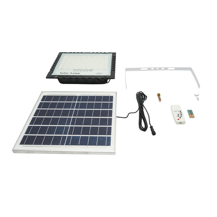 Proiettore led 100W con pannello solare 15W, batteria 15000mAh e telecomando IP67