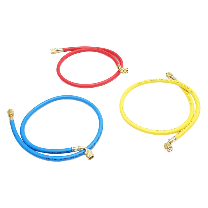 Set tubi 90 cm 3 colori per carica freon R-410a