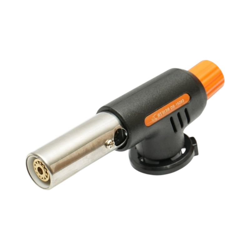 Testina per torcia a gas, accensione piezoelettrica, fiamma regolabile a 1300°C (Flame Gun)