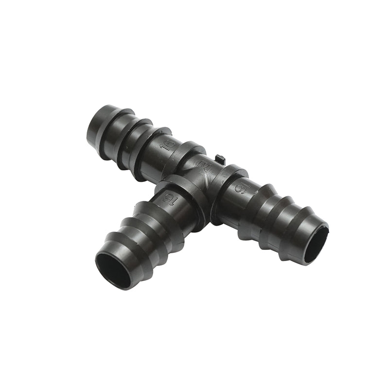 Quadrato a T, connettore per tubo di gocciolamento D16x16x16mm per sistemi di irrigazione