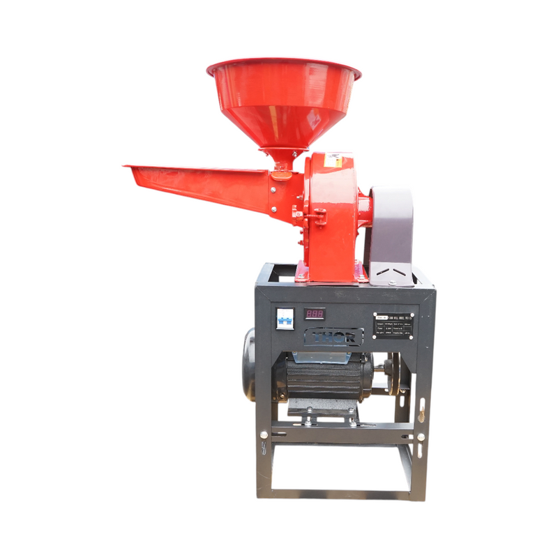 Mulino elettrico per cereali THOR da 3 kW, 220 V, capacità 300 kg/h, velocità di rotazione 5900 giri/min, 4 crivelli inclusi.