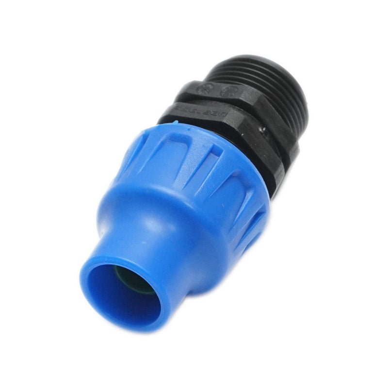 Raccordo Maschio a compressione 16mmx3/4", PN16 per sistemi di irrigazione Raccordo di giunzione a compressione 16mmx3/4 pollice, PN16 per sistemi di irrigazione