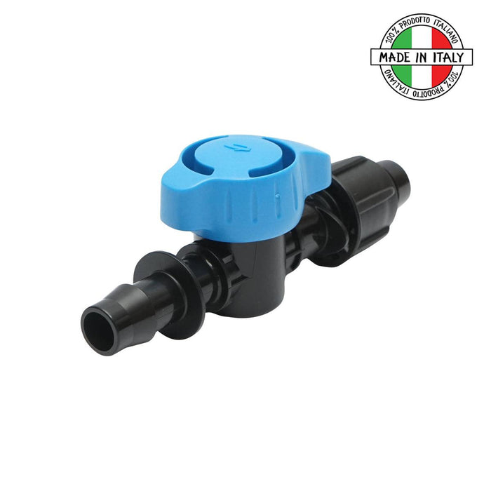 Valvola 16x16mm per sistemi di irrigazione a goccia, Rubinetto per Tubi di irrigazione a Goccia