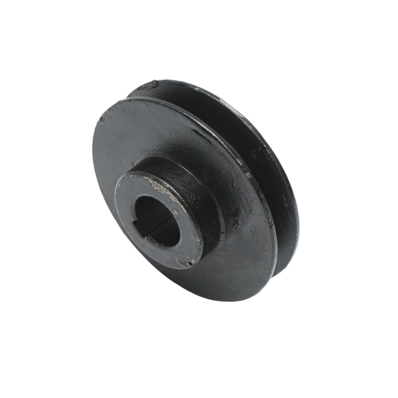 Puleggia a gola singola 97,5x32 mm per albero con chiavetta da 24 mm