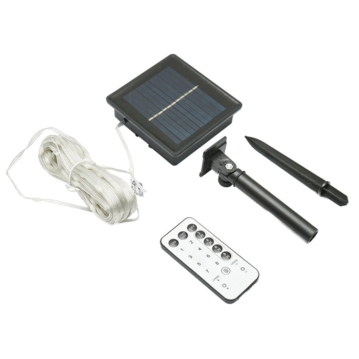 Striscia LED con pannello solare 5V, 10m, telecomando RGB+IC IP65