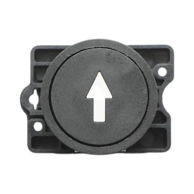 Pulsante nero momentaneo, 1NO, 400V/10A LAY5 Breckner Germany