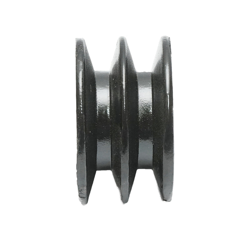 Puleggia a 2 gole 58x32 mm per albero da 19 mm con chiavetta