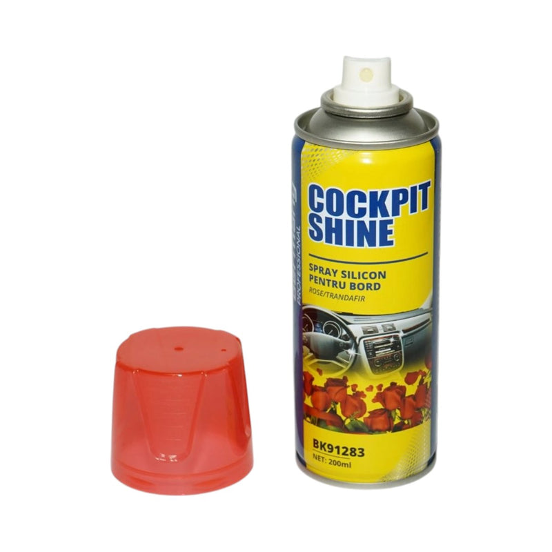 Spray antistatico al silicone per cruscotti, profumazione alla rosa, 200 ml Breckner Germany