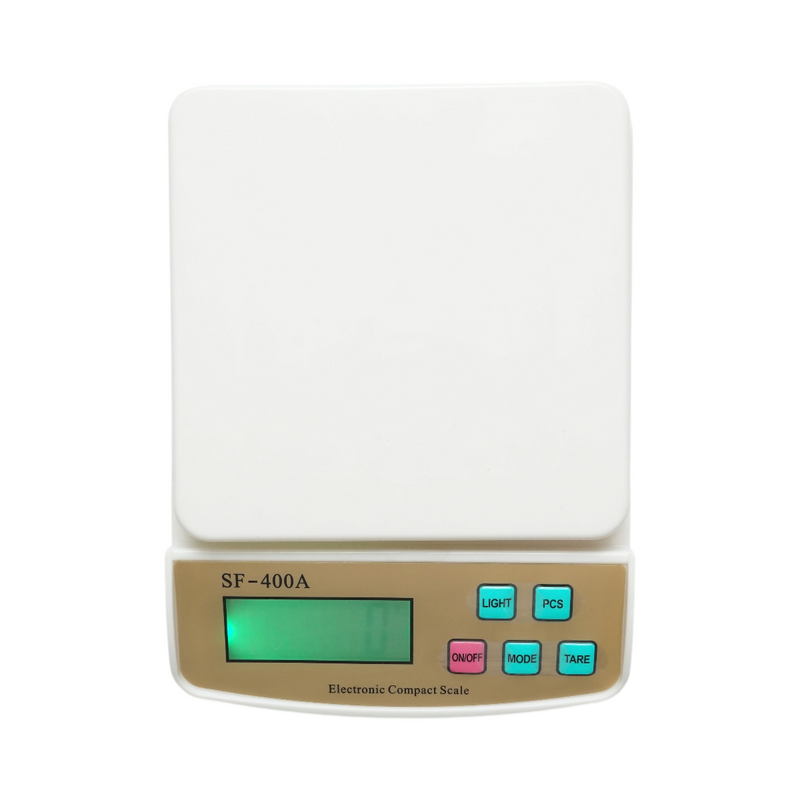 Bilancia da cucina elettronica digitale, portata 10 kg, display LCD, funzione tara