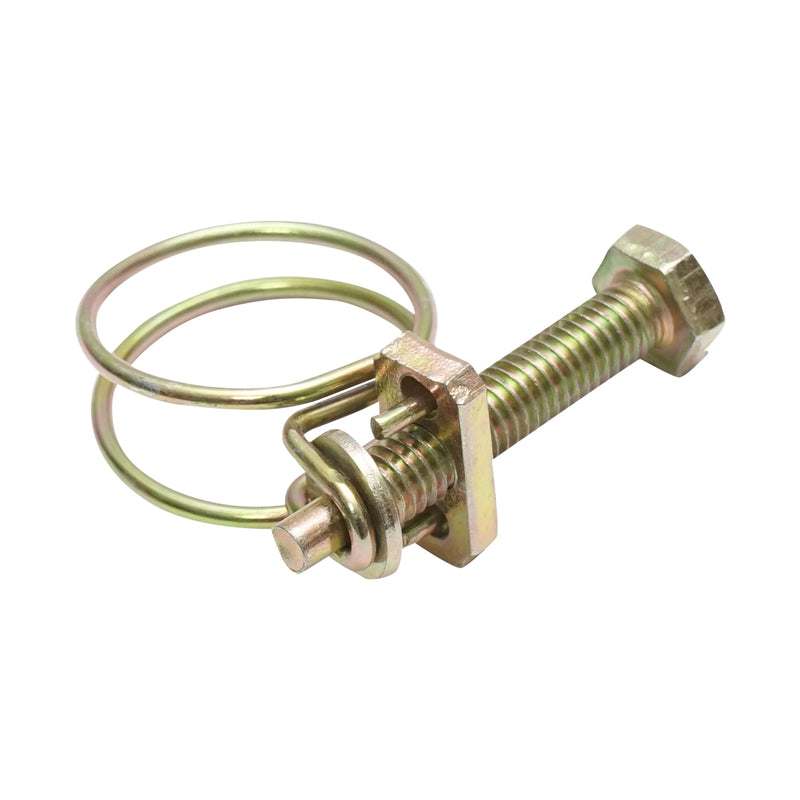 Fascetta stringitubo in filo metallico da 19-22 mm con vite M5x30 mm Breckner Germany