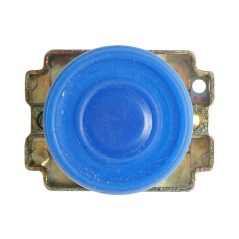 Pulsante di comando blu con coperchio protettivo 1NO, 400V/10A, LAY5, IP65 Breckner Germany