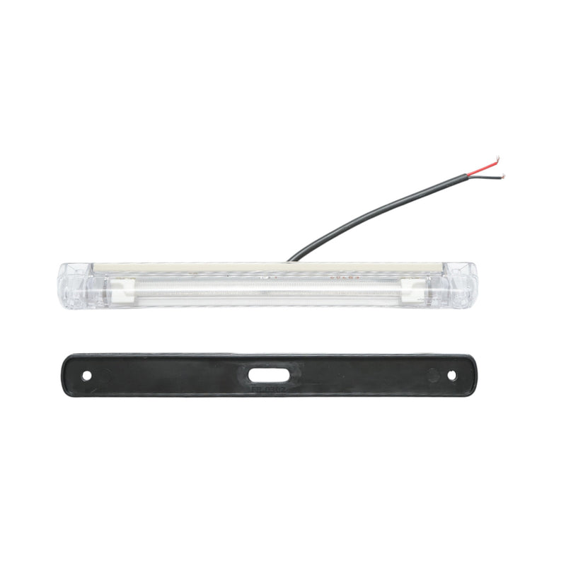 Luce di posizione bianca a LED da 24V per cabina di autocarro, 6 LED, 240x26x25 mm Breckner Germany