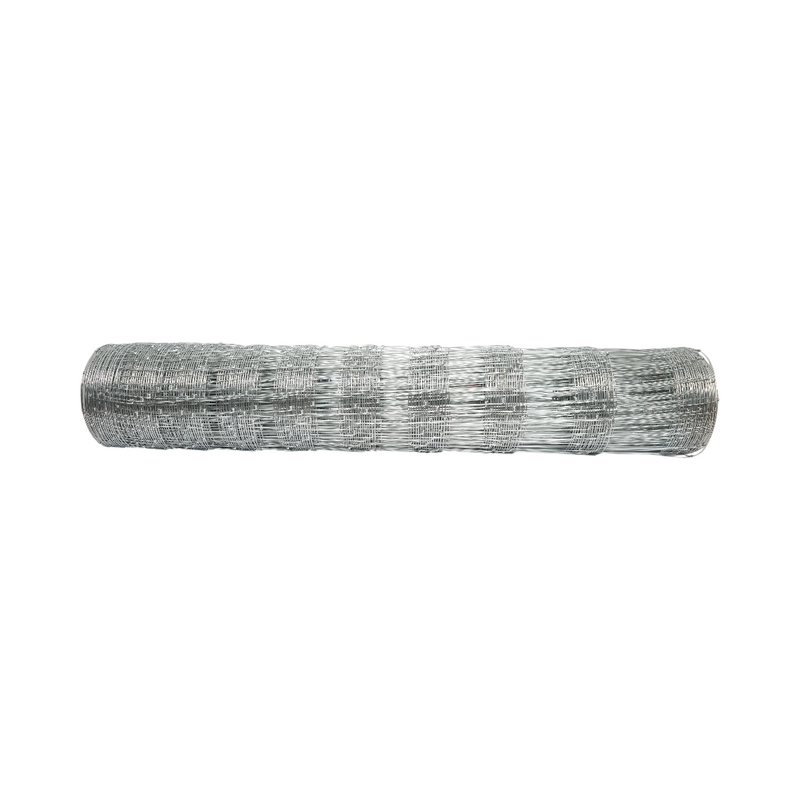 Rotolo di rete metallica zincata a maglia annodata, 120 cm x 50 m, filo di 2 mm di diametro, per recinzioni