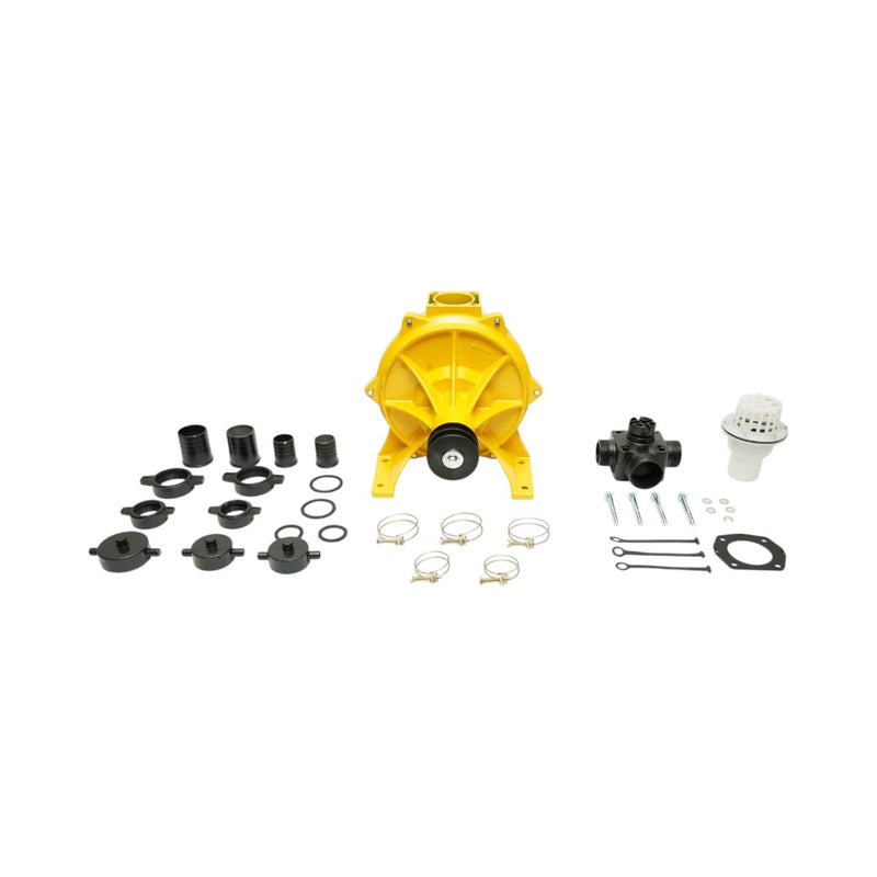 Pompa centrifuga autoadescante per acqua con doppia puleggia, 4 kW, 2 pollici, portata 30 m³/h, profondità di aspirazione 5 m, prevalenza 56 m, per irrigazione.