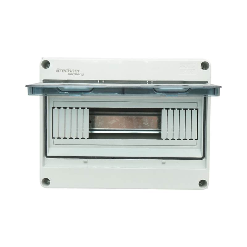Centralino portafusibili da parete, 1 fila, 12 moduli, 250x195x110 mm, IP65 Breckner Germany