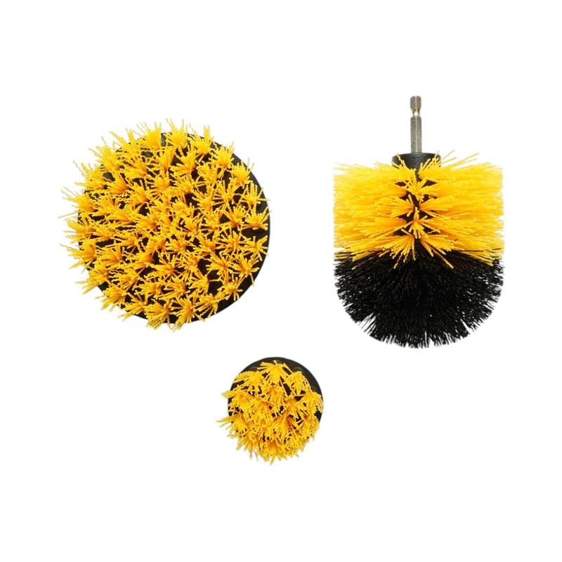 Set di 3 spazzole rotanti per la pulizia con trapano (50 mm, 90 mm, 100 mm), attacco da 1/4 di pollice Breckner Germany