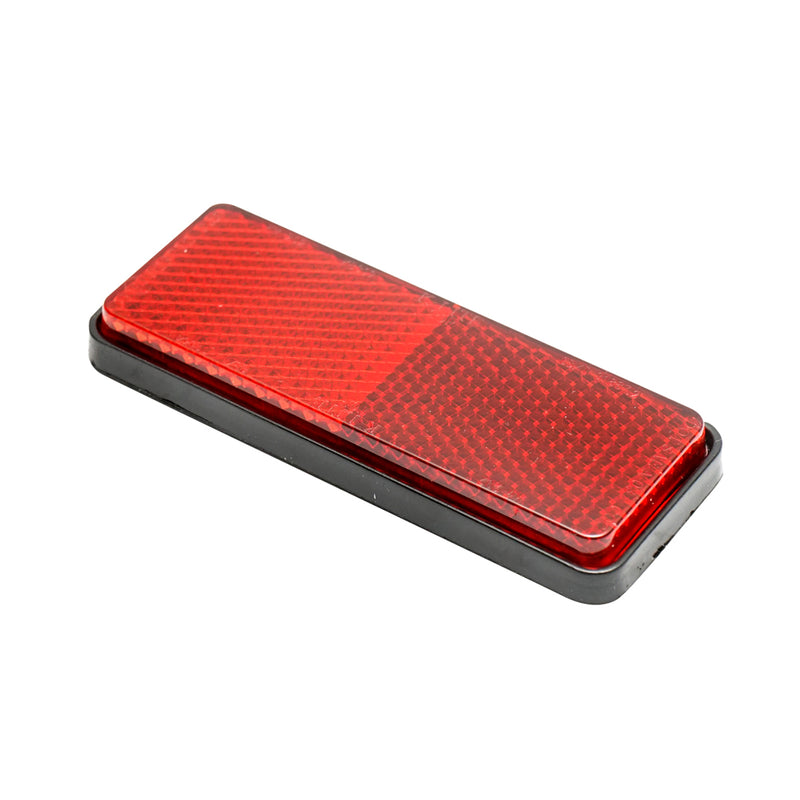 Catadiottro rettangolare con adesivo 90x32mm rosso posteriore Breckner Germany