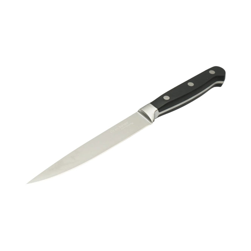 Coltello multiuso professionale da 13 cm, lama in acciaio 5Cr15MoV, manico in ABS nero Breckner Germany