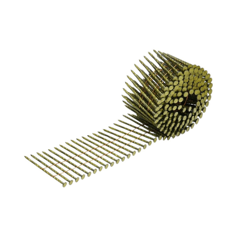 Set di 7.200 chiodi in bobina a gambo anulare per edilizia (2,9 x 70 mm): 240 chiodi/bobina, 30 bobine/scatola.
