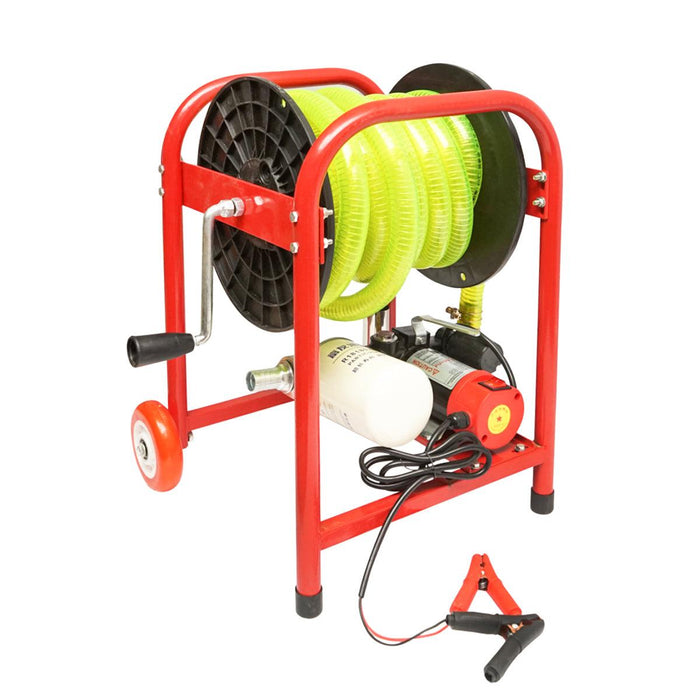 Pompa di trasferimento carburante 12V, 300W con filtro e tubo, portatile, pompa carburante 12V Breckner Germany