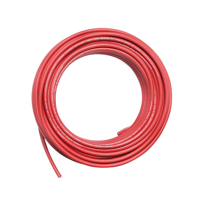 Bobina di cavo per pannelli solari, 4 mm x 20 m, rosso, 1,5 kV, H1Z2Z2-K Breckner Germany