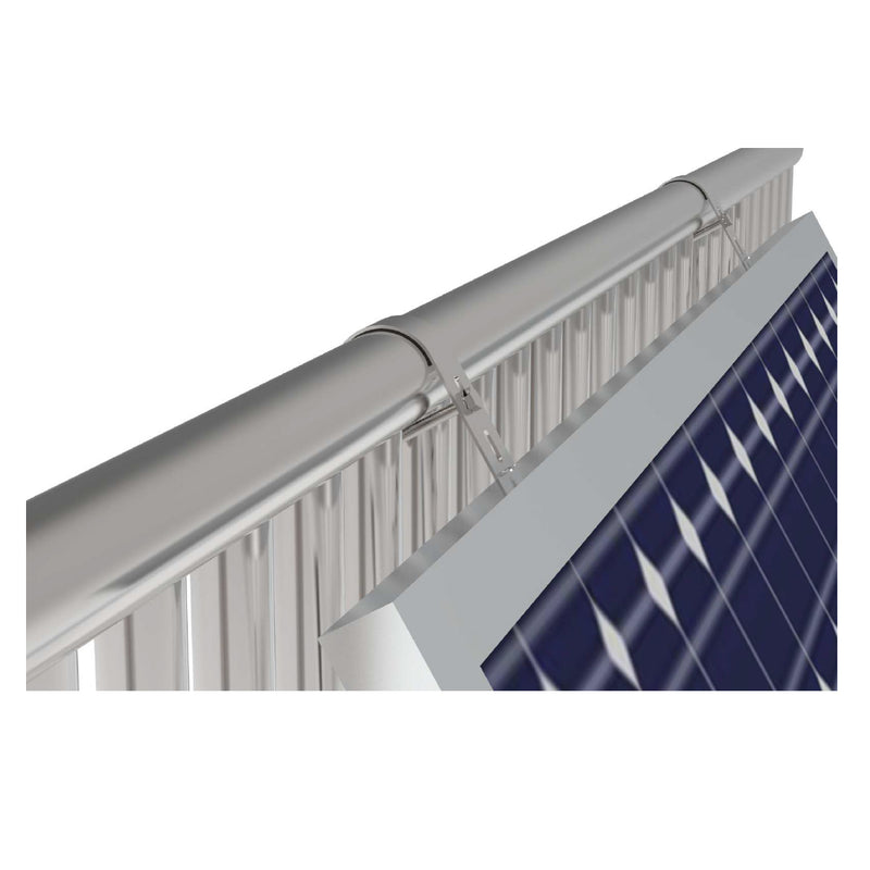 Sistema di montaggio a balcone per strutture di pannelli solari fotovoltaici