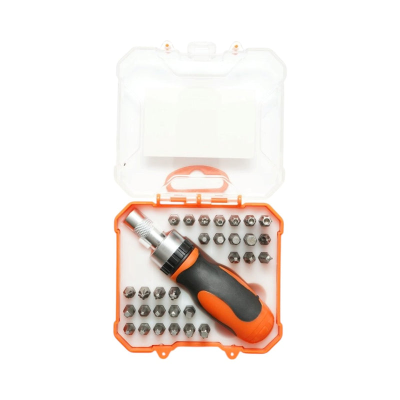 Set di cacciaviti a cricchetto da 31 pezzi con inserti esagonali, Torx, PH e PZ (Cr-V)