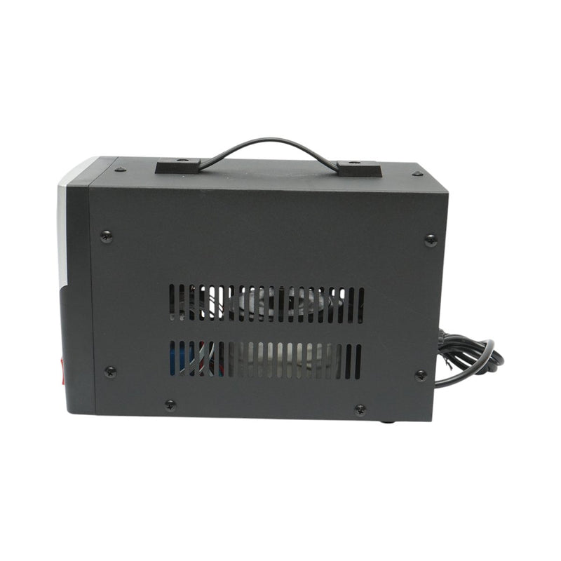 Stabilizzatore di tensione automatico a relè monofase da 1000 VA, 800 W, 100-260 V; 1 presa Schuko da 230 V; display LCD Breckner Germany